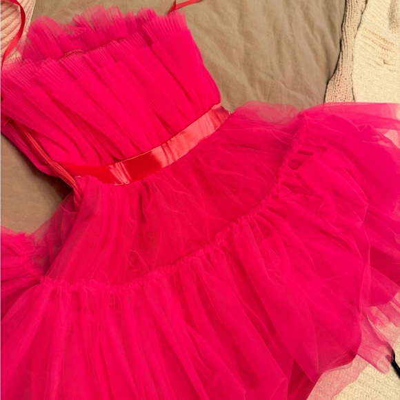 Vibrant Pink Tulle Dress - Picture 6 of 10